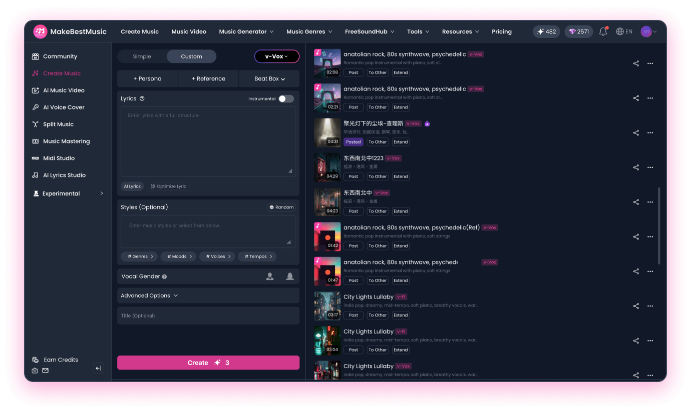 All-in-One AI Song Creator